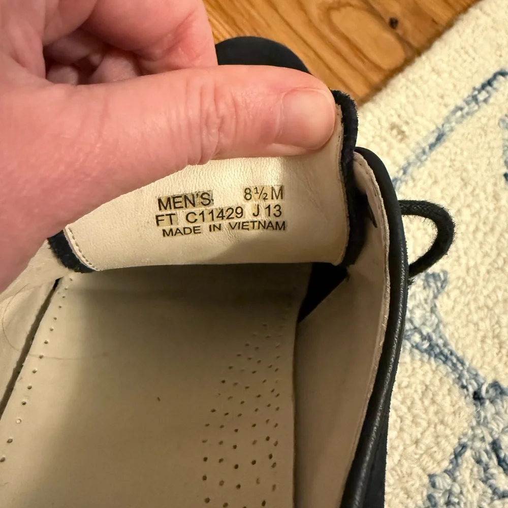 Cole Haan Black Suede Wingtip Oxfords